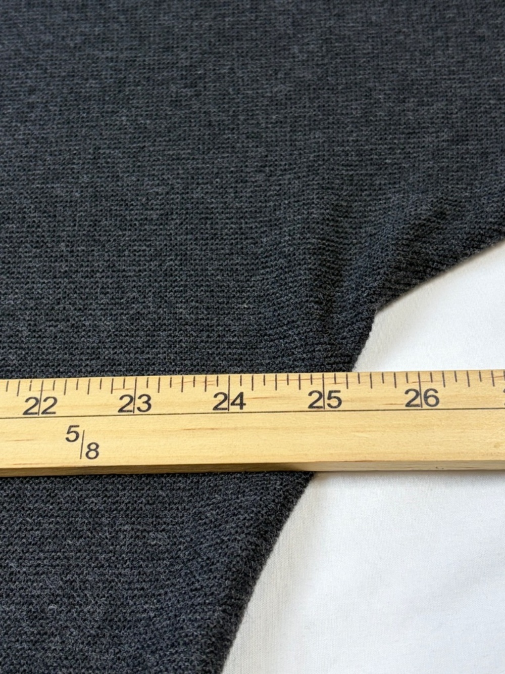 Quince Organic Cotton Cashmere Link-Stitch Dolman Heather Charcoal Sweater | L - Picture 8 of 10